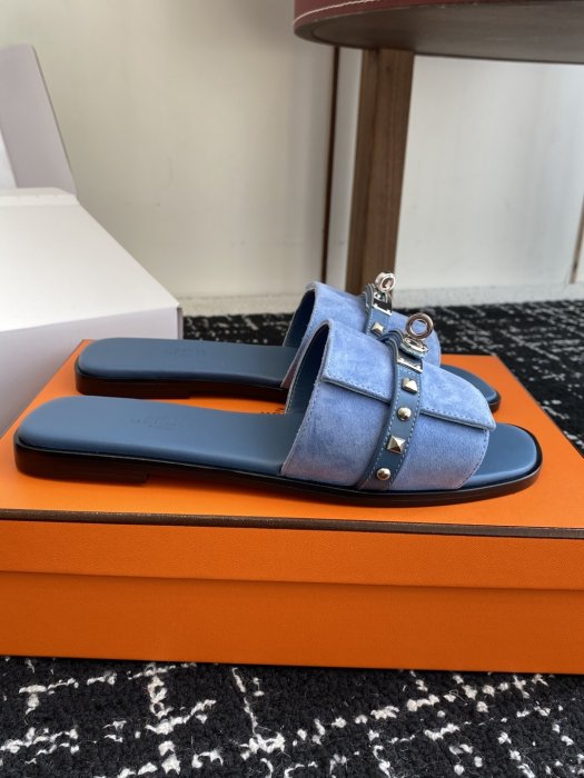 Шлепанцы женские Hermes Kelly фото 2