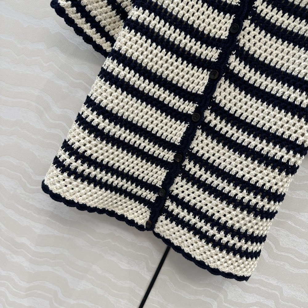 Knitted crochet cardigan from short sleeves фото 5