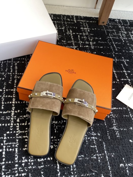 Шльопанці жіночі Hermes Kelly фото 4