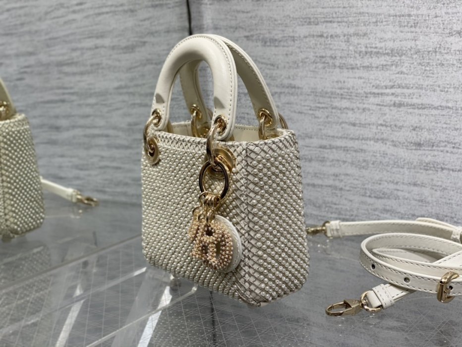 A bag women's Lady Dior Micro 12 cm фото 6