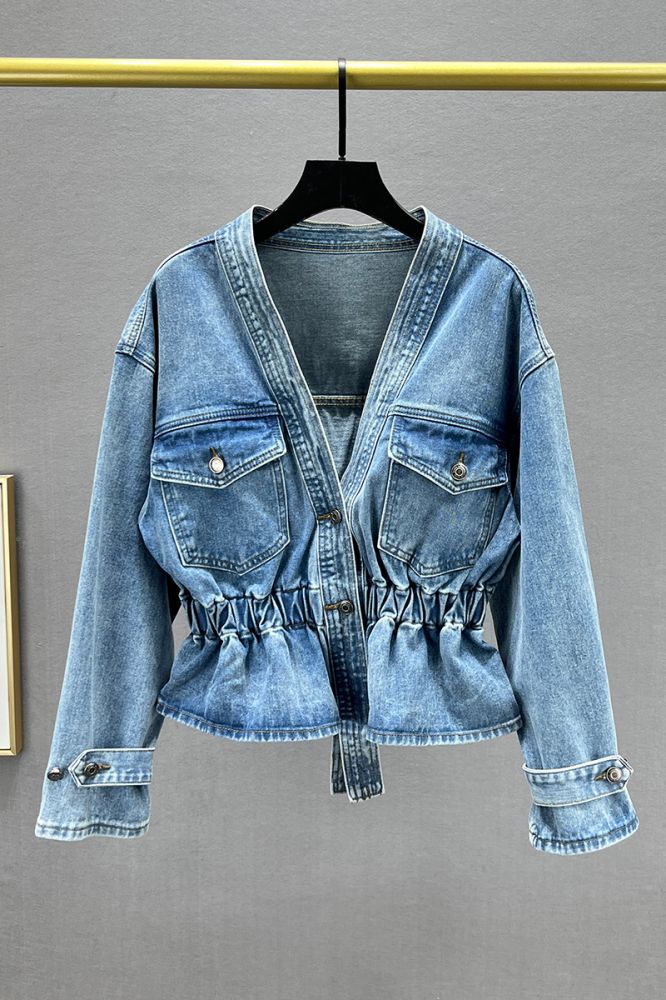 Модна джинсова куртка жіноча, весна літо фото 6