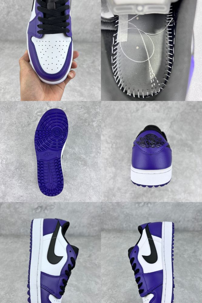 Кросівки Air Jordan 1 Low Golf White Purple DD9315-105 фото 9