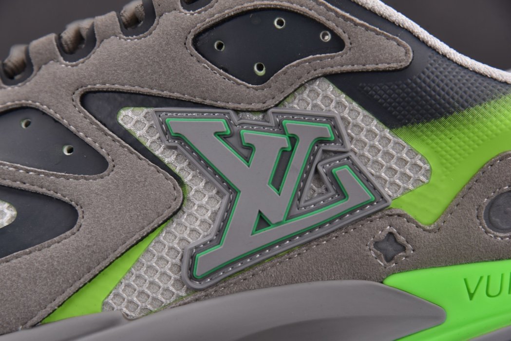Кроссовки LOUIS VUITTON Runner Tatic Grey Green фото 12