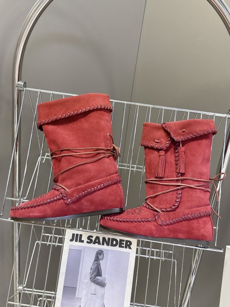 Boots leather women's фото 6