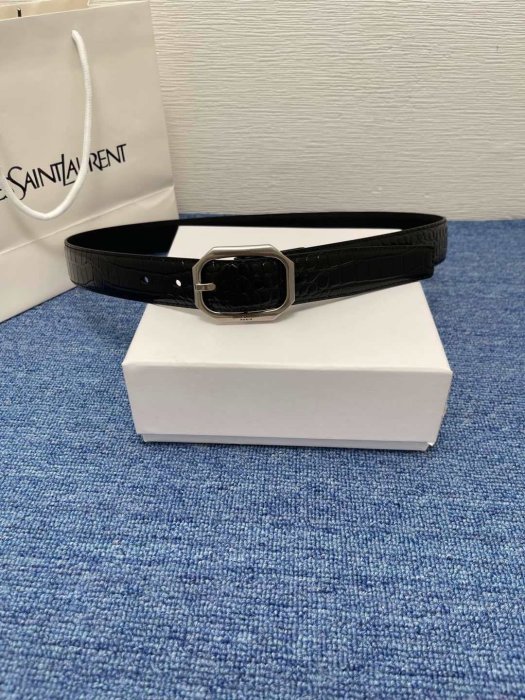 Belt leather female 3 cm