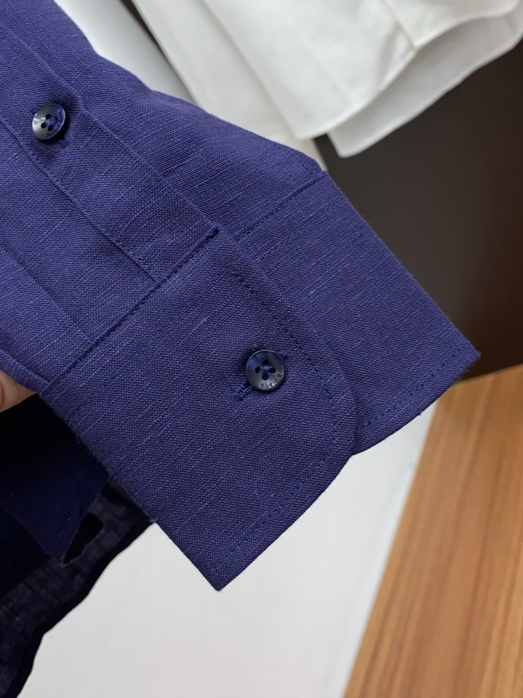 Рубашка льняная мужская фото 5