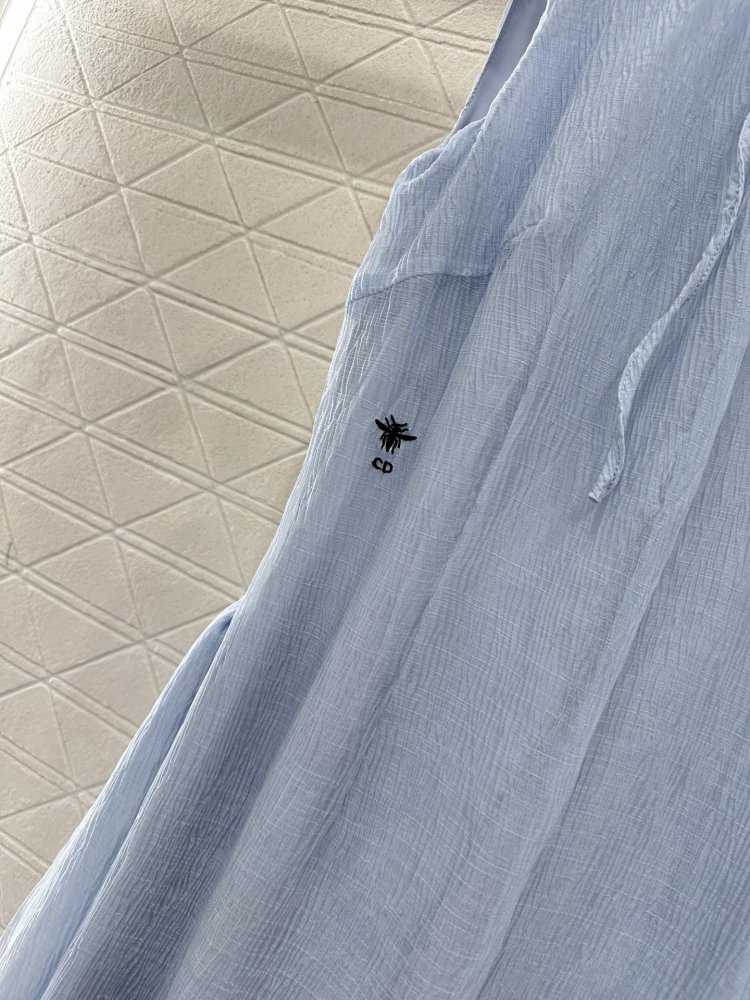 Платье жилет с круглым вырезом и поясом фото 7