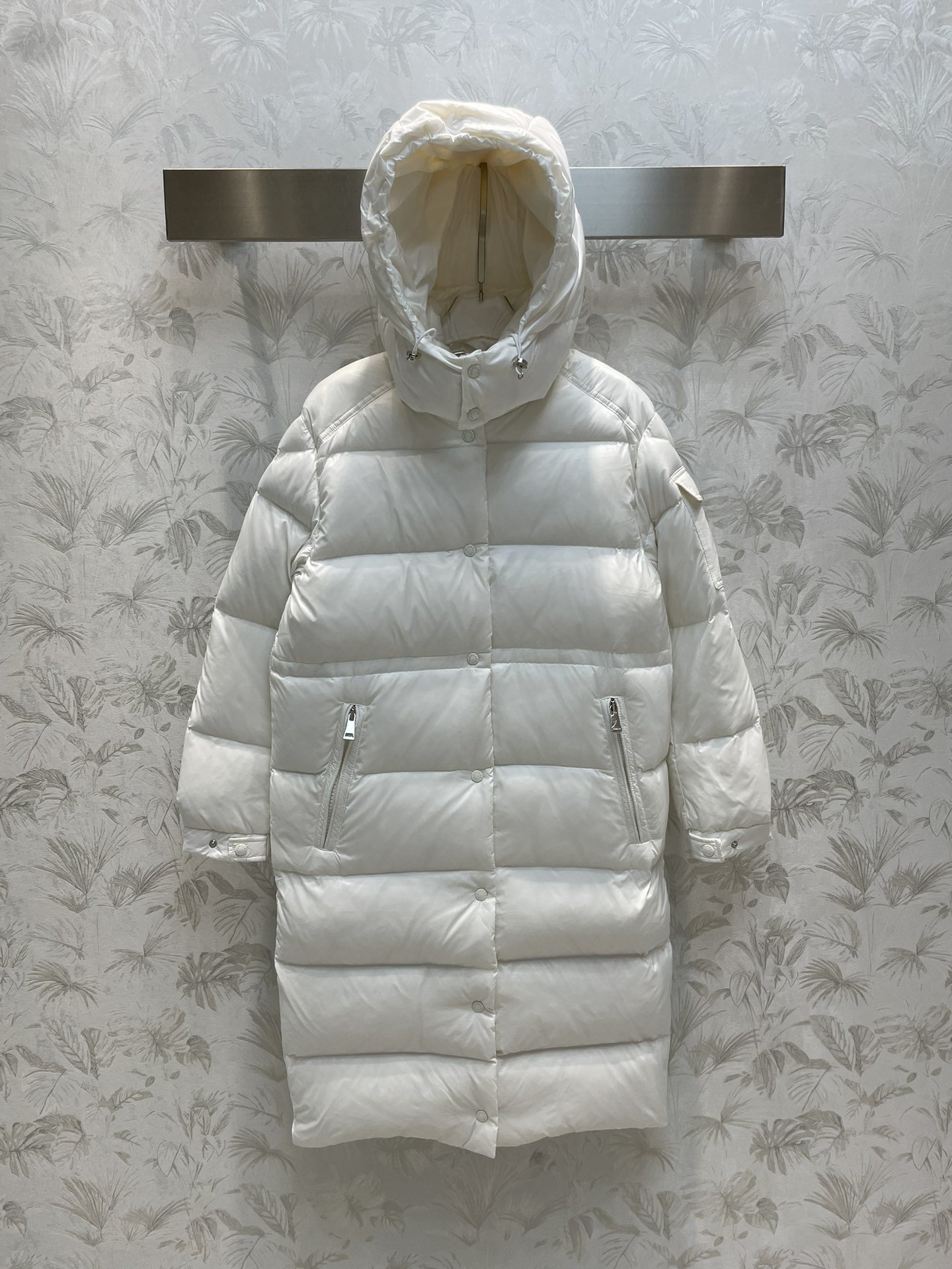 A long female Down jacket