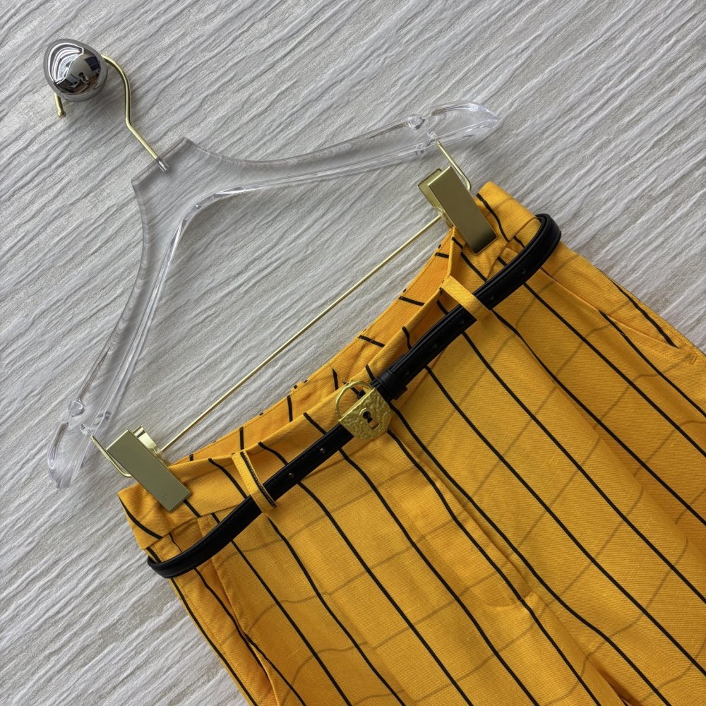 Direct pants of flax фото 7