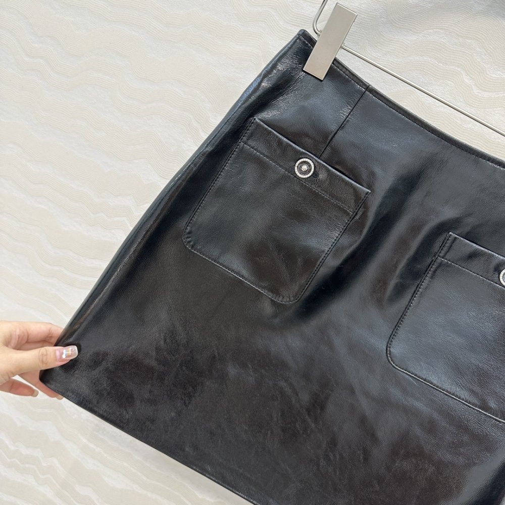 Skirt leather фото 7