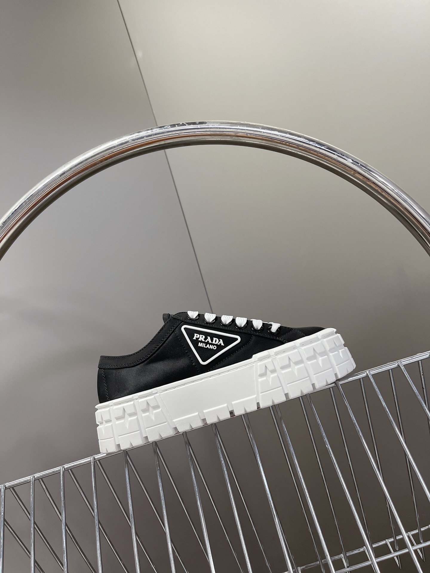 Sneakers Double Wheel on high platform, black фото 5