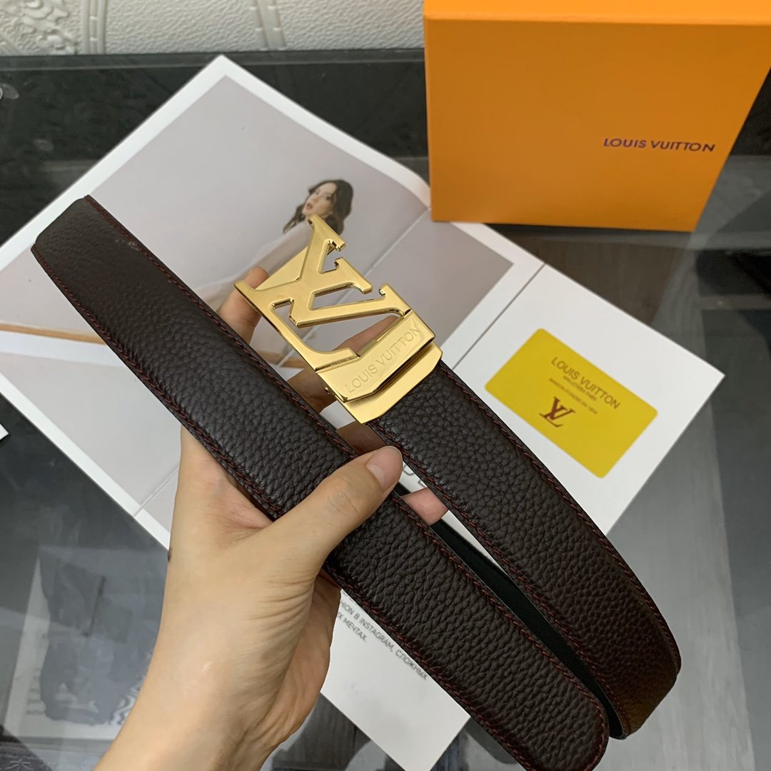 Belt, natural leather, width 3,5 cm фото 3