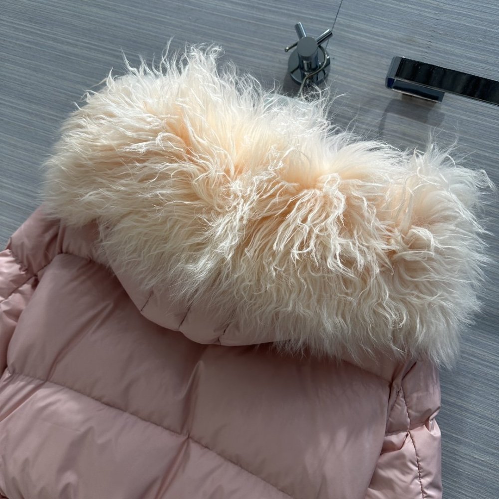 Down jacket from fur collar фото 9