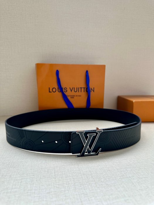 Belt leather male 4 cm