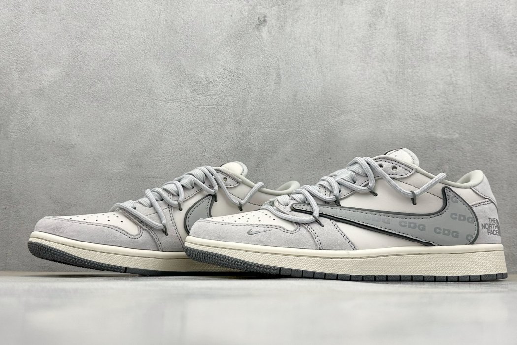 Кроссовки Travi Scott x Fragment Design x Air Jordan 1 Low фото 5