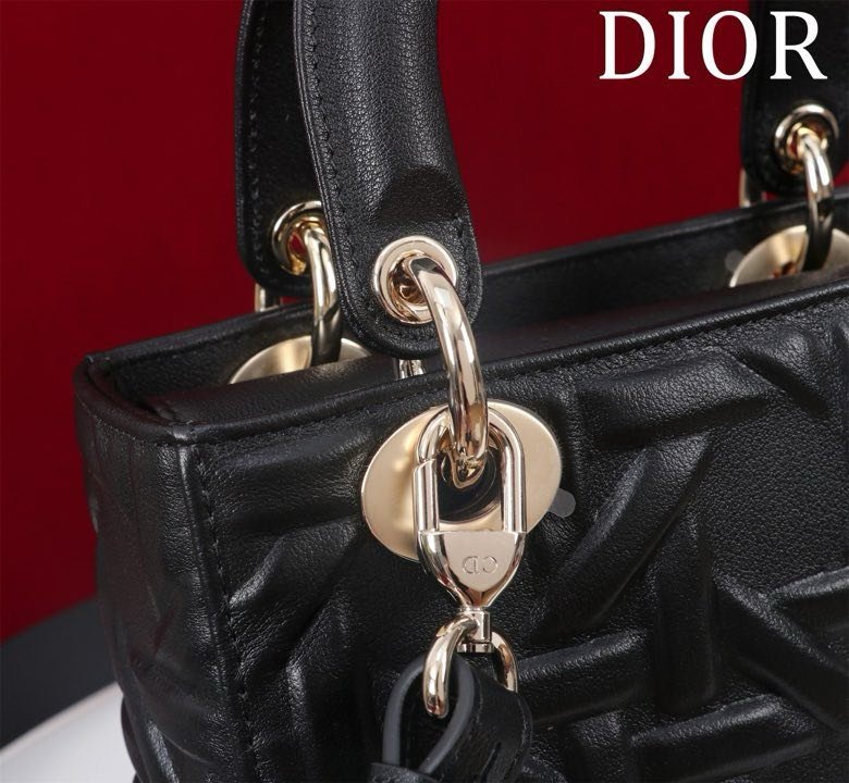 Сумка кожаная Lady Dior 20 см фото 8