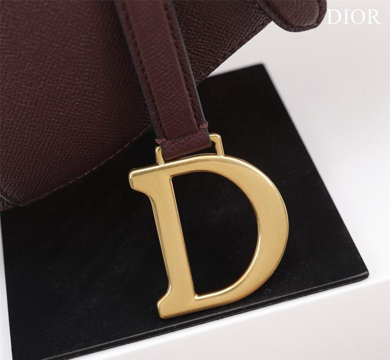 Сумка кожаная Dior Saddle 25 см фото 7