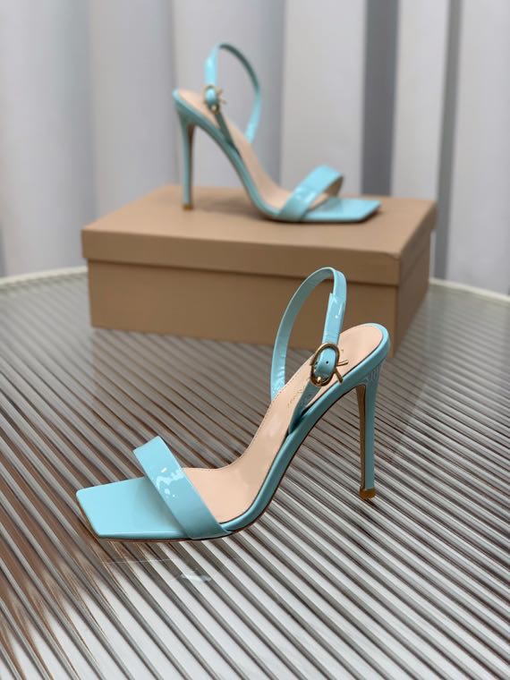 Sandals from square the toe blue фото 3