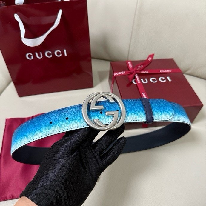 Belt leather 40 mm фото 7