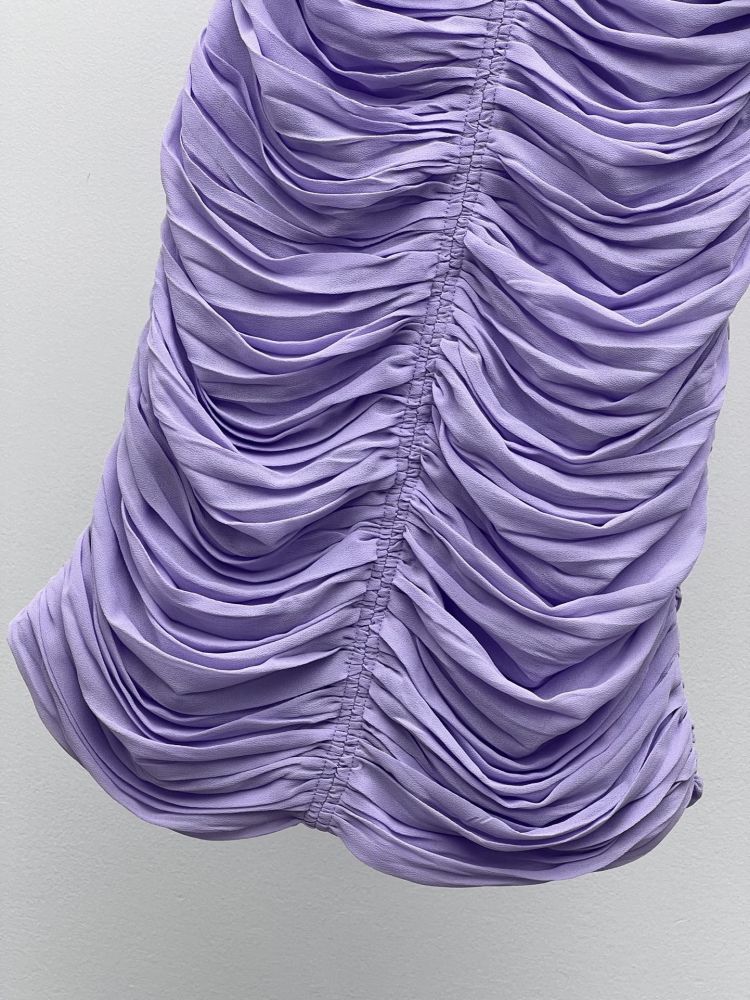 Плаття, Сукня міні фіолетове (шовк 100%) фото 4