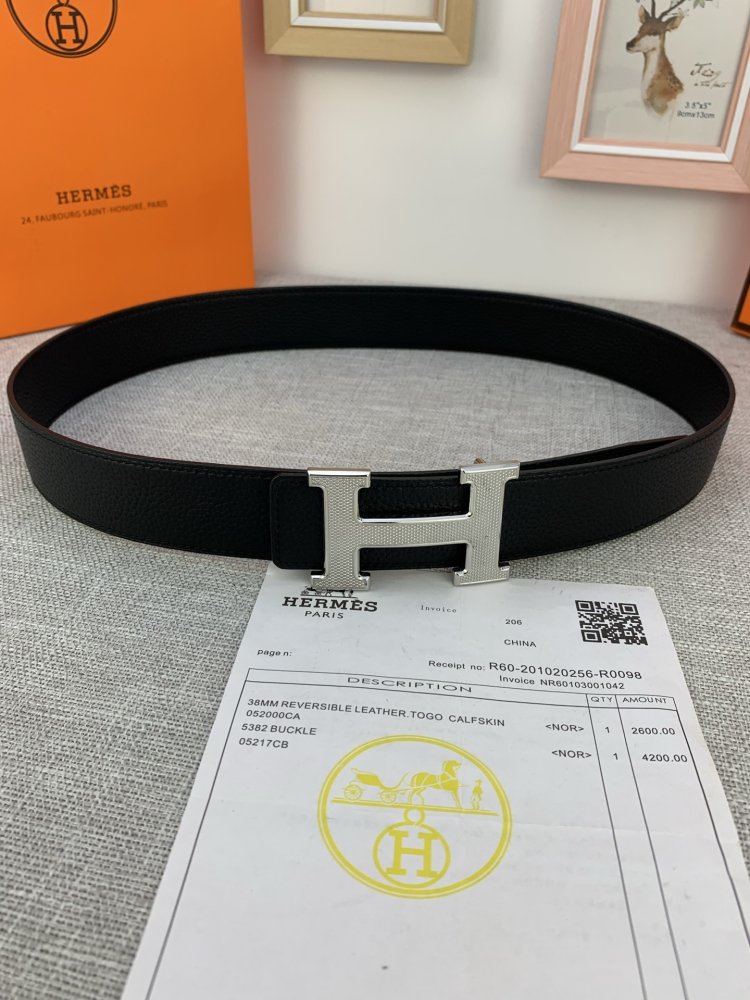 Belt leather 38 mm фото 5