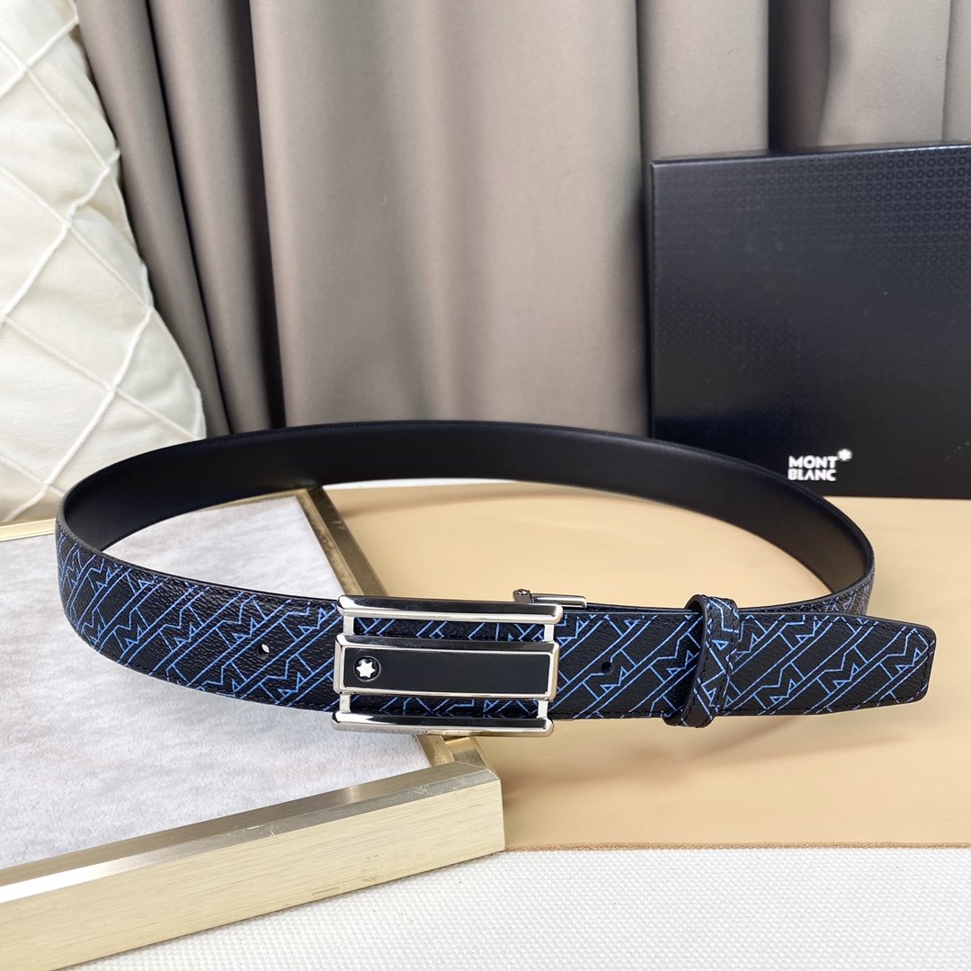 Male leather belt 3.5 cm