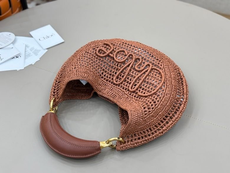 Плетені кругла сумка Chloe The Summer Banana 21 см фото 2