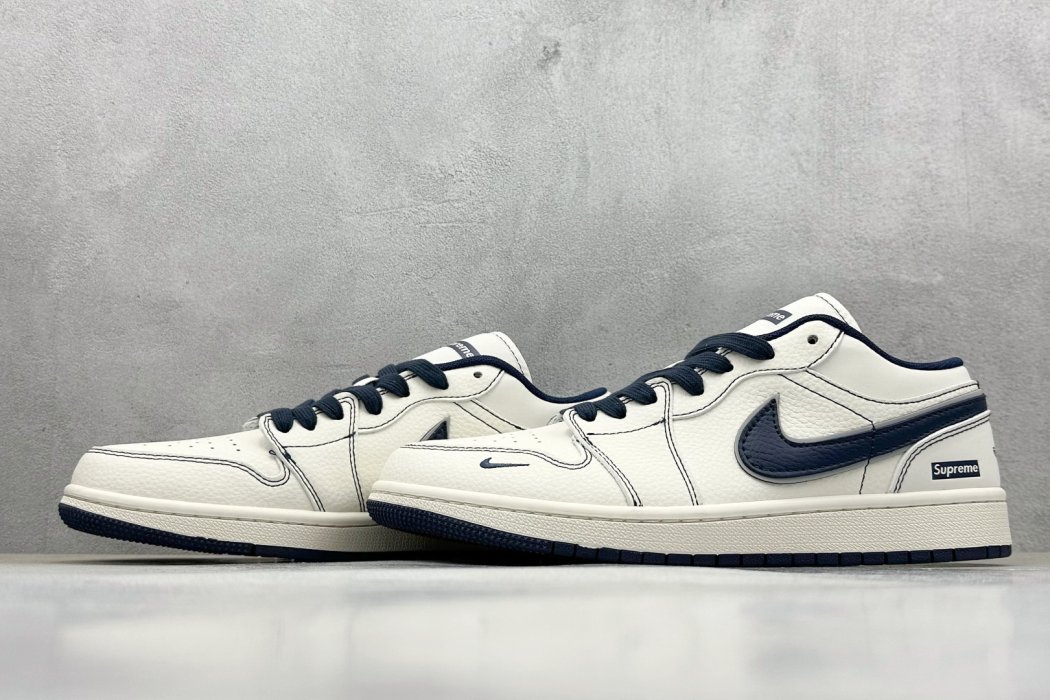 Кроссовки Air Jordan 1 Low x Supreme фото 5