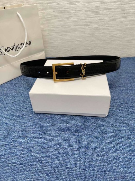 Belt leather female 3 cm