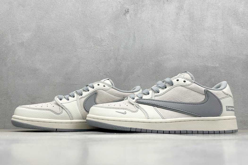 Кроссовки Fragment x Travis Scott x Supreme х Air Jordan 1 Low фото 5