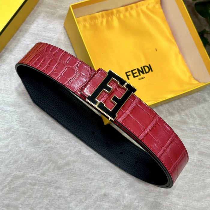 Belt leather bilateral 4 cm