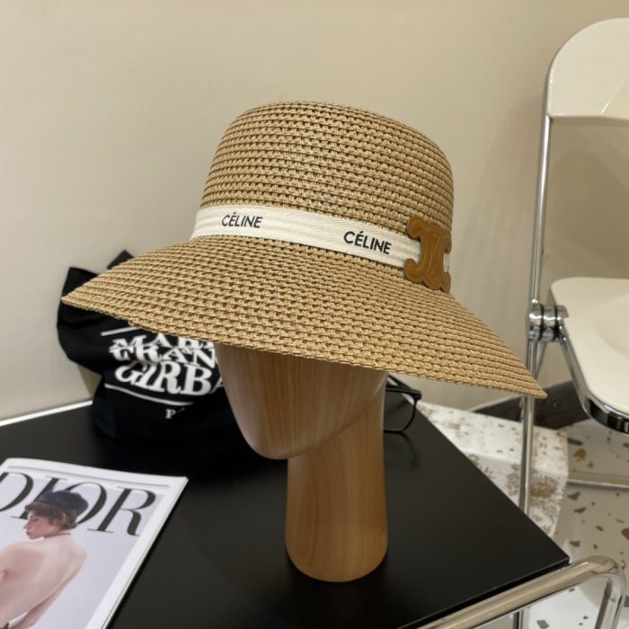 Hat wicker summer women's