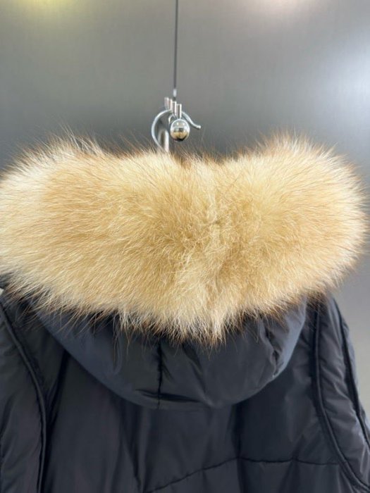 Down jacket female from fox fur фото 8