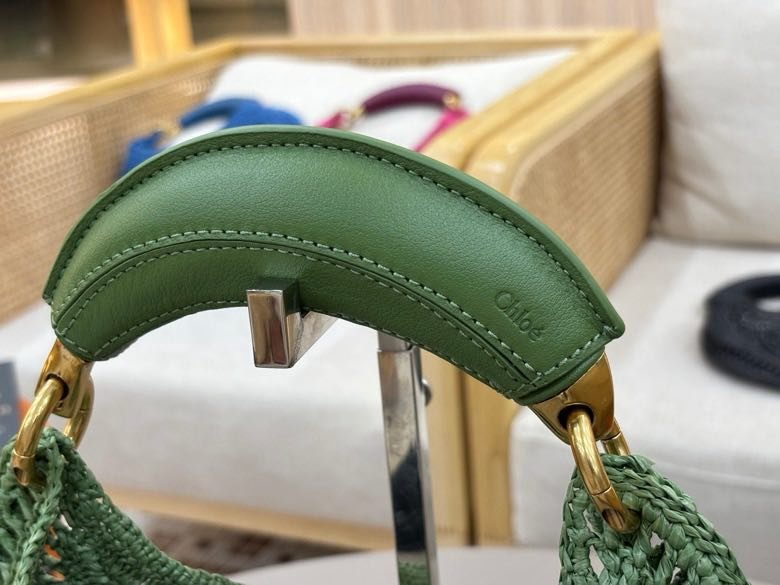 Плетені кругла сумка Chloe The Summer Banana 21 см фото 4