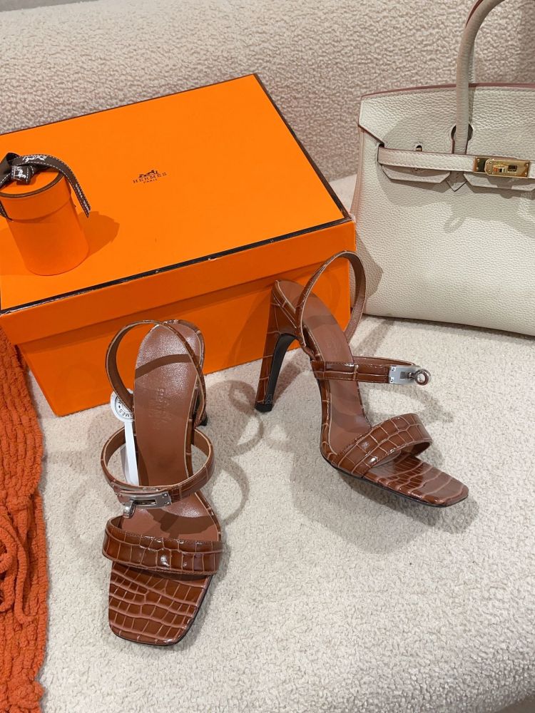 Босоножки Hermes Glamour на каблуке 9.5 см фото 3