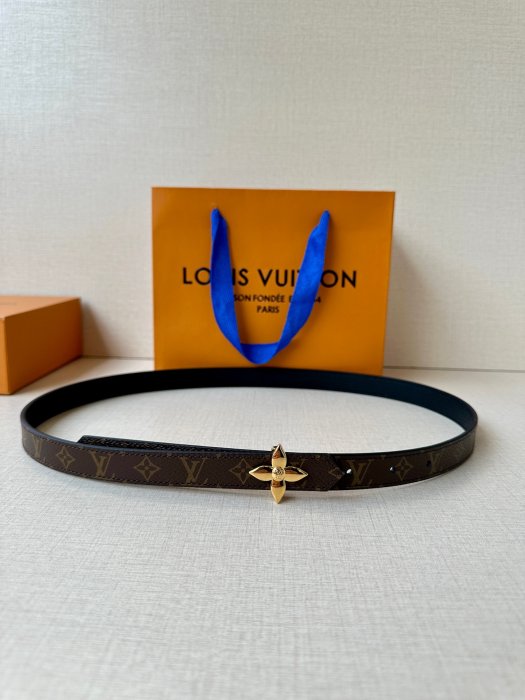 Belt leather female LV Mini Flowergram 2 cm