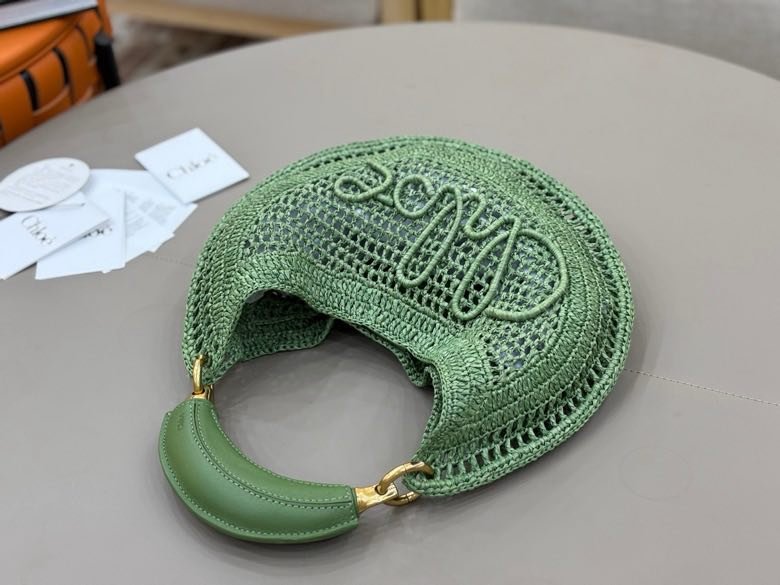 Плетені кругла сумка Chloe The Summer Banana 21 см фото 2