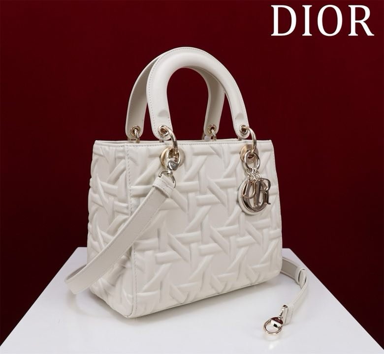 Сумка кожаная Lady Dior 24 см фото 4