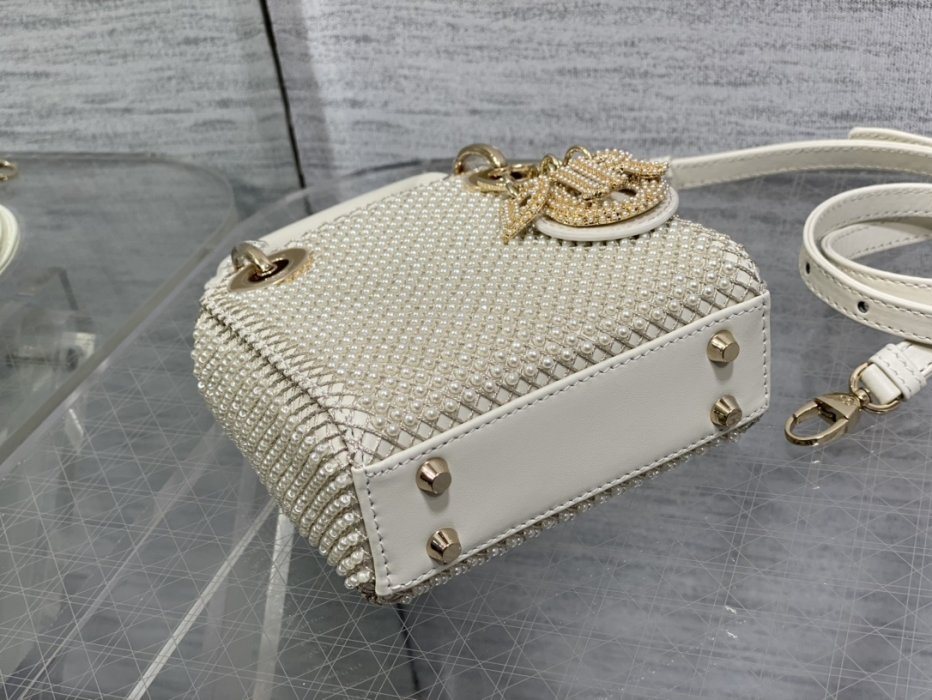 A bag women's Lady Dior Micro 12 cm фото 7