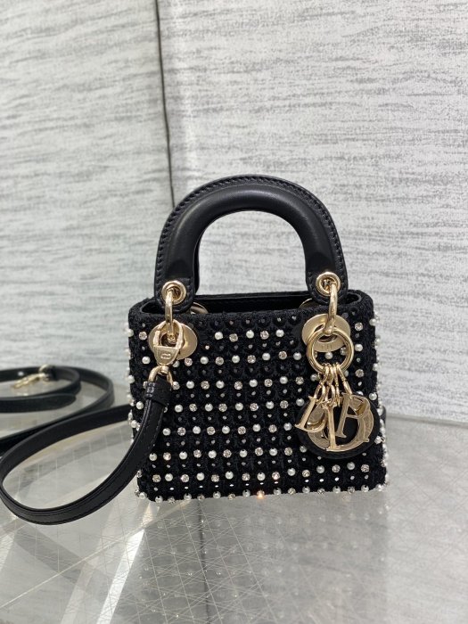 A bag women's Lady Dior Micro 12 cm фото 2