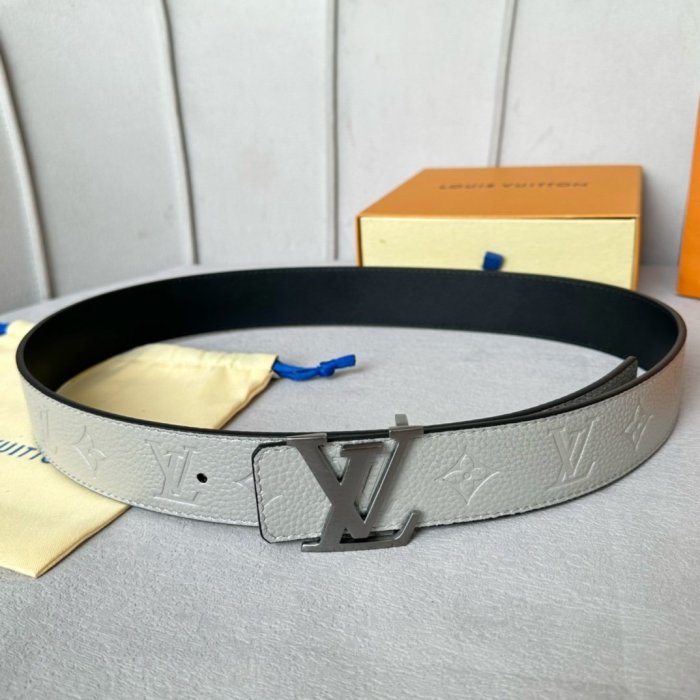 Belt leather bilateral 4 cm