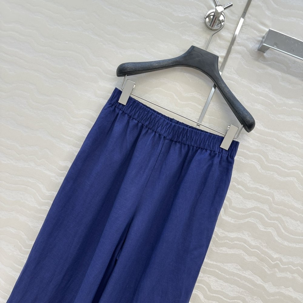 Прямі брюки з льону фото 2