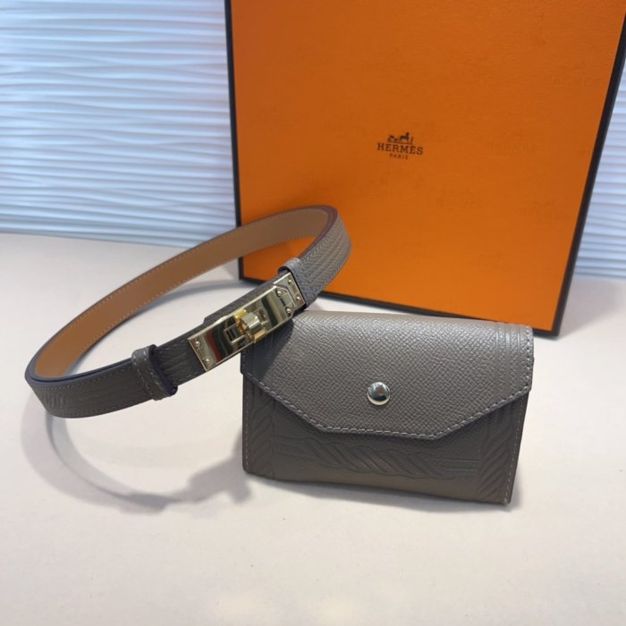 Belt Kelly leather female 1.8 cm from bag 12 cm