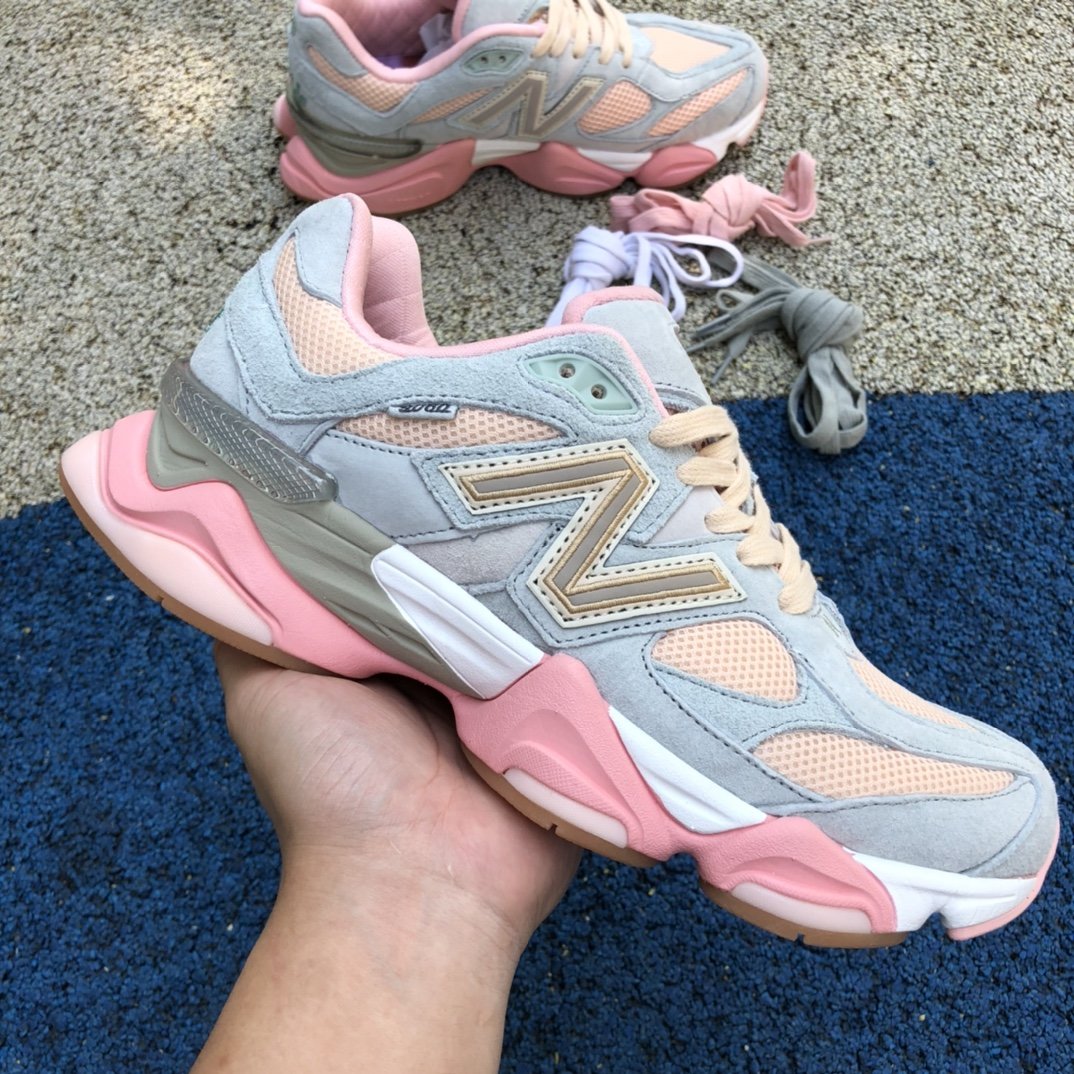 New balance pink and blue shoes best sale