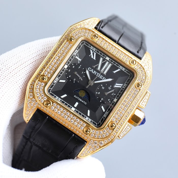 Clock Wrist 42 mm Cartier Santos фото 3