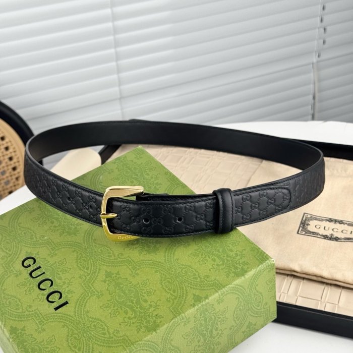 Belt leather male 3.8 cm