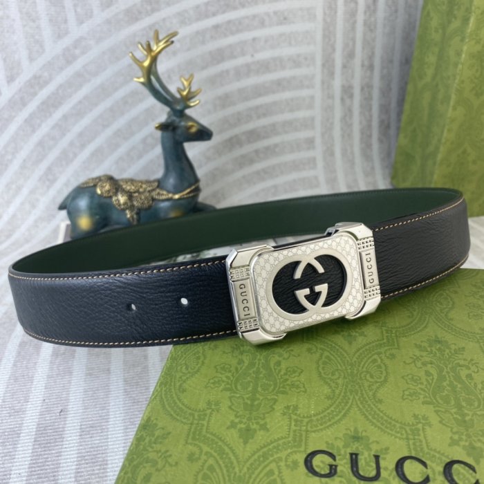 Belt leather male 3.8 cm