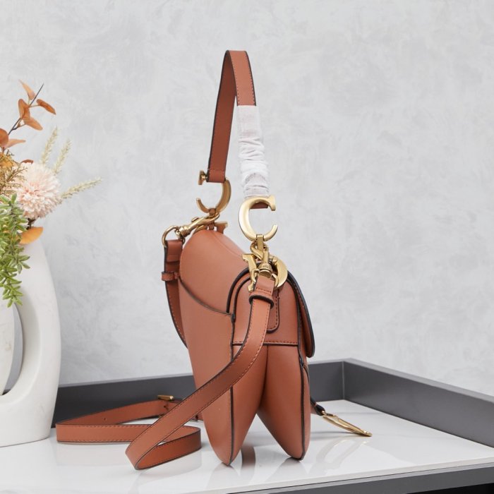 Сумка кожаная женская Dior Saddle 24 см фото 2