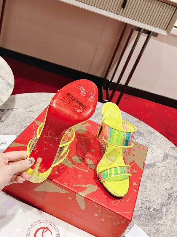Sandals The Just Loubi yellow фото 9