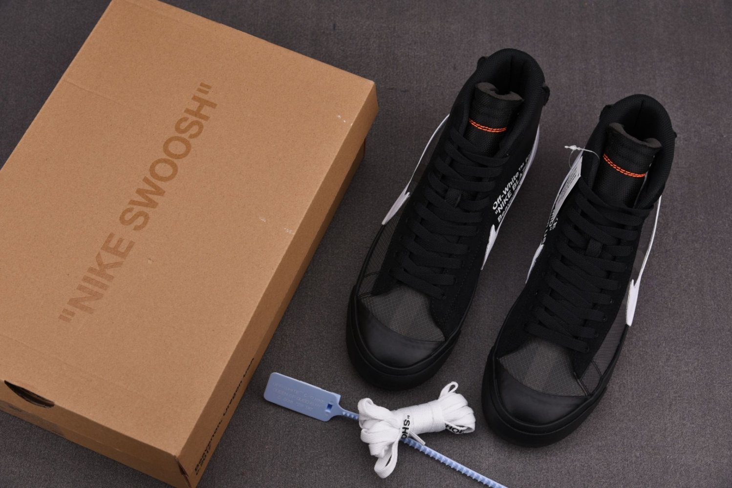 Sneakers Off-White x NK Blazer Mid Grim Reaper AA3832-001 фото 7